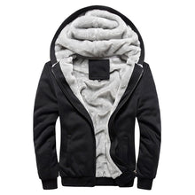 Load image into Gallery viewer, Men&#39;s Sweater Hooded Autumn And Winter Clothes Baseball Uniform Korean Sports Velvet Thickened Coat
