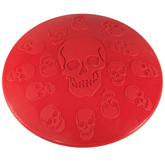 Transer Hot Fashion Pet Skull Flying Disc Rubber Frisbee Toy - foxberryparkproducts