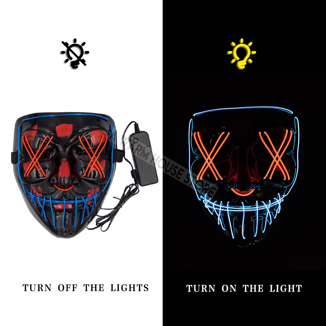 HALLOWEEN LED MASK - foxberryparkproducts