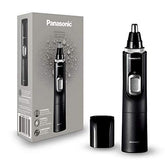 Panasonic Men’s Ear and Nose Hair Trimmer with Vacuum Cleaning System – Wet Dry Hypoallergenic High-Performance Dual Edge Blade - ER-GN70-K (Black) - foxberryparkproducts