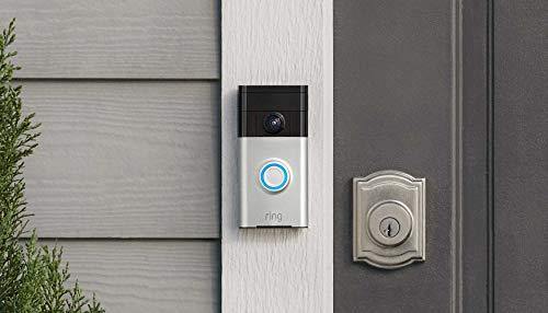 Ring Video Doorbell (1st Gen) – 720p HD video, motion activated alerts, easy installation – Satin Nickel - foxberryparkproducts