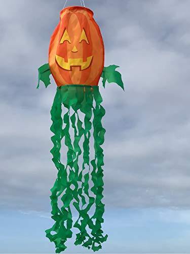 In the Breeze 4998 Jack O' Lantern 3D Windsock-Outdoor Halloween Decoration, 40 Inch - foxberryparkproducts