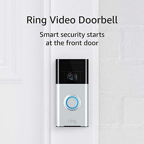 Ring Video Doorbell (1st Gen) – 720p HD video, motion activated alerts, easy installation – Satin Nickel - foxberryparkproducts