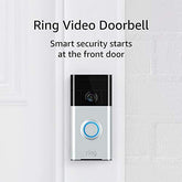 Ring Video Doorbell (1st Gen) – 720p HD video, motion activated alerts, easy installation – Satin Nickel - foxberryparkproducts
