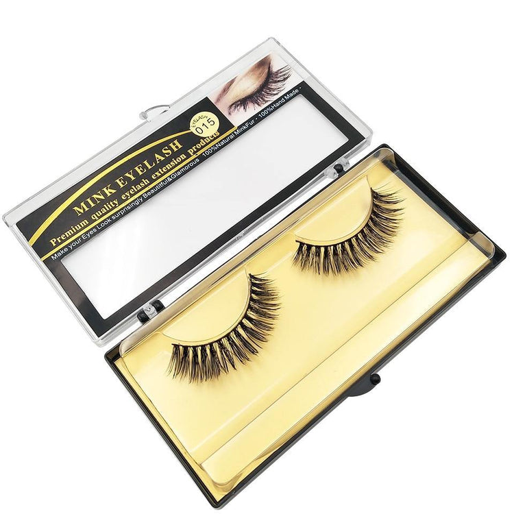 Natural Eyelashes 100%  Lightweight Mink Eyelashes Wispy / Volume Lashes - foxberryparkproducts