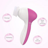 PIXNOR Facial Cleansing Brush [Newest 2020], Waterproof Face Spin Brush with 7 Brush Heads for Deep Cleansing, Gentle Exfoliating, Removing Blackhead, Massaging - foxberryparkproducts