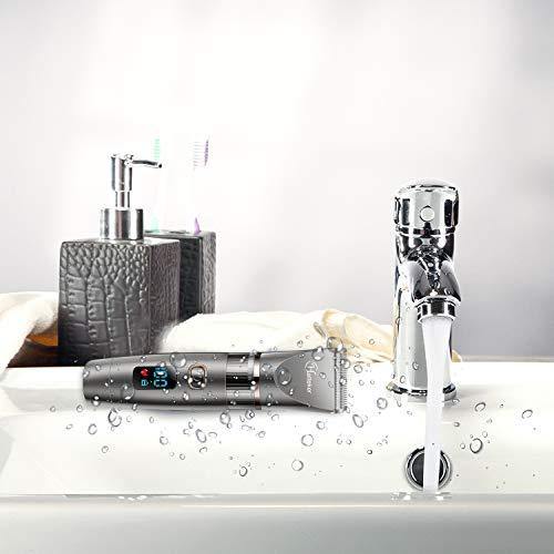 Hatteker Mens Beard Trimmer Cordless Hair Trimmer Hair Clipper Detail Trimmer 3 In 1 for Men Hair Cutting Kit Men&