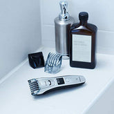 Panasonic Multigroom Beard Trimmer Kit For Face, Head, Body Hair Styling and Grooming, 39 Quick-Adjust Dial Trim Settings, Cordless/Cord, – ER-GB80-S, Silver - foxberryparkproducts