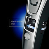 Panasonic Multigroom Beard Trimmer Kit For Face, Head, Body Hair Styling and Grooming, 39 Quick-Adjust Dial Trim Settings, Cordless/Cord, – ER-GB80-S, Silver - foxberryparkproducts