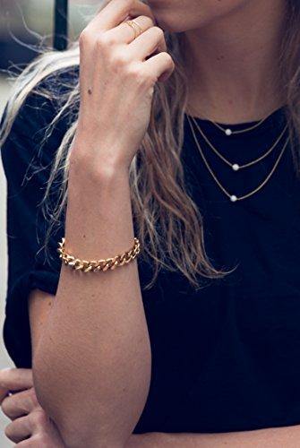 Gold Bracelets for Women - Chain Bracelet for Women Link Bracelet Gold Charm Bracelet Celeb-Approved Gold Chain Bracelets for Women - foxberryparkproducts