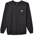Carhartt Men's Crewneck Pocket Sweatshirt (Regular and Big & Tall Sizes), Carbon Heather, Large - foxberryparkproducts