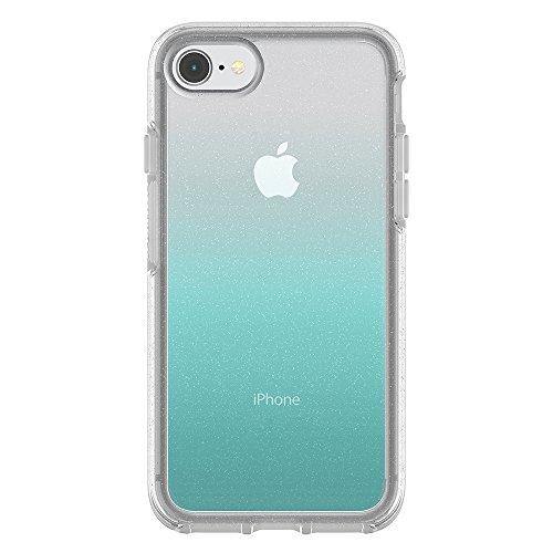 OtterBox SYMMETRY CLEAR SERIES Case for iPhone SE (2nd gen - 2020) and iPhone 8/7 (NOT PLUS) - Retail Packaging - ALOHA OMBRE (SILVER FLAKE/CLEAR/ALOHA OMBRE) - foxberryparkproducts