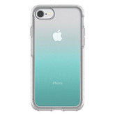 OtterBox SYMMETRY CLEAR SERIES Case for iPhone SE (2nd gen - 2020) and iPhone 8/7 (NOT PLUS) - Retail Packaging - ALOHA OMBRE (SILVER FLAKE/CLEAR/ALOHA OMBRE) - foxberryparkproducts