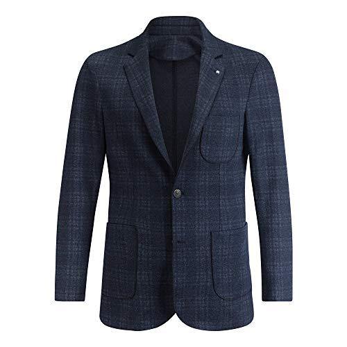 Bugatchi Mens Long Sleeve Blazer, Navy, XL - foxberryparkproducts