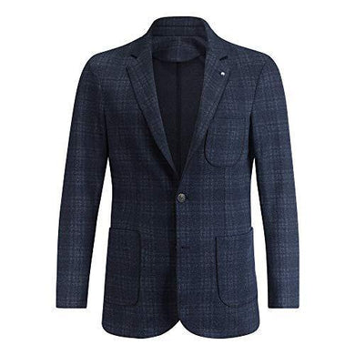 Bugatchi Mens Long Sleeve Blazer, Navy, XL - foxberryparkproducts