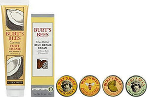 Burt's Bees Classics Gift Set, 6 Products in Giftable Tin – Cuticle Cream, Hand Salve, Lip Balm, Res-Q Ointment, Hand Repair Cream and Foot Cream - foxberryparkproducts