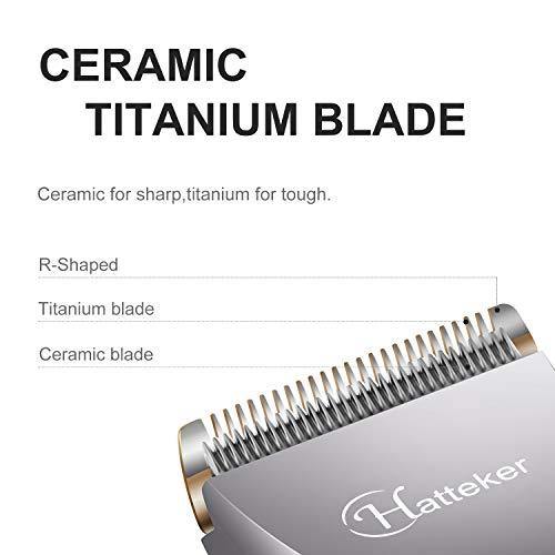 Hatteker Mens Beard Trimmer Cordless Hair Trimmer Hair Clipper Detail Trimmer 3 In 1 for Men Hair Cutting Kit Men&