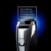 Panasonic Multigroom Beard Trimmer Kit For Face, Head, Body Hair Styling and Grooming, 39 Quick-Adjust Dial Trim Settings, Cordless/Cord, – ER-GB80-S, Silver - foxberryparkproducts