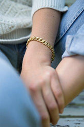 Gold Bracelets for Women - Chain Bracelet for Women Link Bracelet Gold Charm Bracelet Celeb-Approved Gold Chain Bracelets for Women - foxberryparkproducts