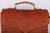 Leather Messenger Bag Briefcase Satchel - 2-in-1 Rucksack and Courier Bag, Fits 15-inch MacBook Crossbody or On Your Back - Handmade 15” Laptop, iPad - Rich Patina Improves with Age - Men or Women - foxberryparkproducts