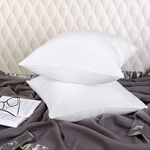 Utopia Bedding Throw Pillows Insert (Pack of 2, White) - 18 x 18 Inches Bed and Couch Pillows - Indoor Decorative Pillows - foxberryparkproducts