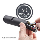 Panasonic Men’s Ear and Nose Hair Trimmer with Vacuum Cleaning System – Wet Dry Hypoallergenic High-Performance Dual Edge Blade - ER-GN70-K (Black) - foxberryparkproducts