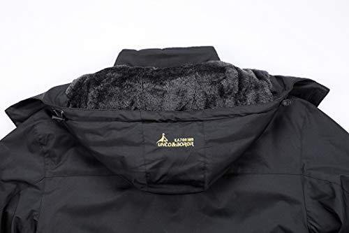 MOERDENG Men's Waterproof Ski Jacket Warm Winter Snow Coat Mountain Windbreaker Hooded Raincoat - foxberryparkproducts