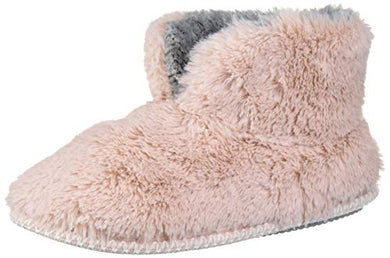 Dearfoams Women's Pile Bootie Slipper, Pink, Medium Standard US Width US - foxberryparkproducts