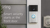Ring Video Doorbell (1st Gen) – 720p HD video, motion activated alerts, easy installation – Satin Nickel - foxberryparkproducts
