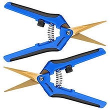 Load image into Gallery viewer, VIVOSUN 2-Pack Gardening Pruning Shear with Titanium Coated Curved Precision Blades - foxberryparkproducts
