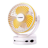 VIVOSUN 6700mAh USB Powered Clip Fan with Hanging Hook 4 Speeds 2 Level Light for Camp Baby Stroller Gym Home Office - foxberryparkproducts