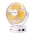 VIVOSUN 6700mAh USB Powered Clip Fan with Hanging Hook 4 Speeds 2 Level Light for Camp Baby Stroller Gym Home Office - foxberryparkproducts
