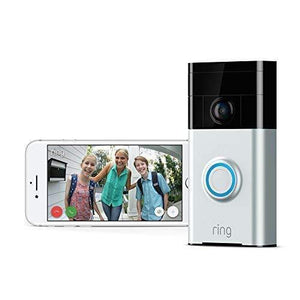 Ring Video Doorbell (1st Gen) – 720p HD video, motion activated alerts, easy installation – Satin Nickel - foxberryparkproducts