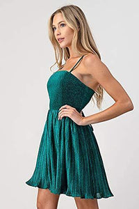 Minuet Women's Metallic Glitter Cocktail Dress - foxberryparkproducts