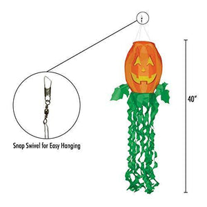 In the Breeze 4998 Jack O' Lantern 3D Windsock-Outdoor Halloween Decoration, 40 Inch - foxberryparkproducts