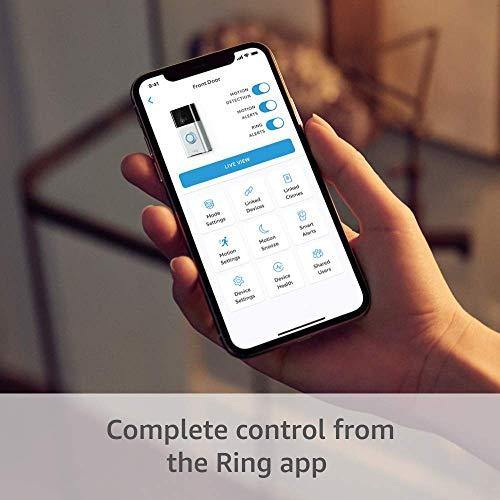 Ring Video Doorbell (1st Gen) – 720p HD video, motion activated alerts, easy installation – Satin Nickel - foxberryparkproducts