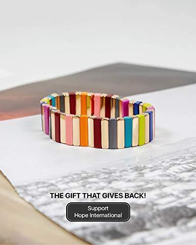 Bracelet  Beautiful  Unique Enamel Tile  Design         ID A114 - 1160 - foxberryparkproducts