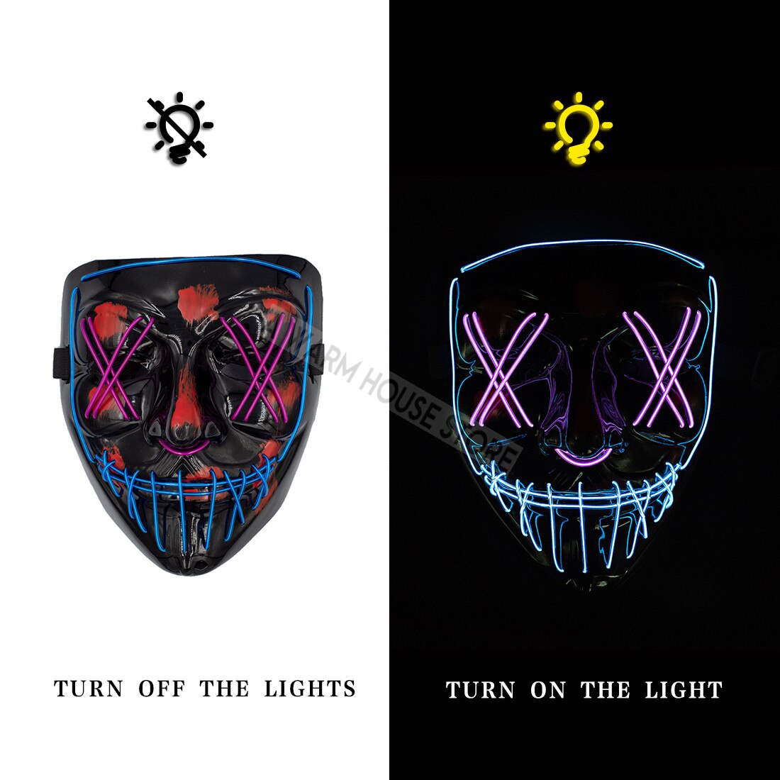 HALLOWEEN LED MASK - foxberryparkproducts