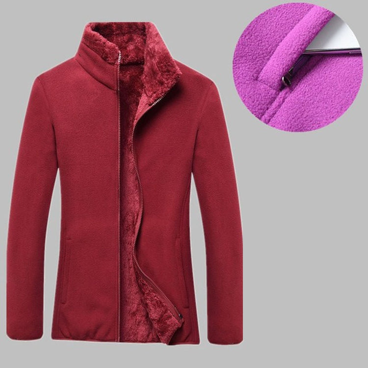 Warm thick Fleece jacket women&