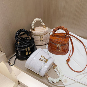 Stone Crocodile Pattern Bucket Bags For Women - foxberryparkproducts