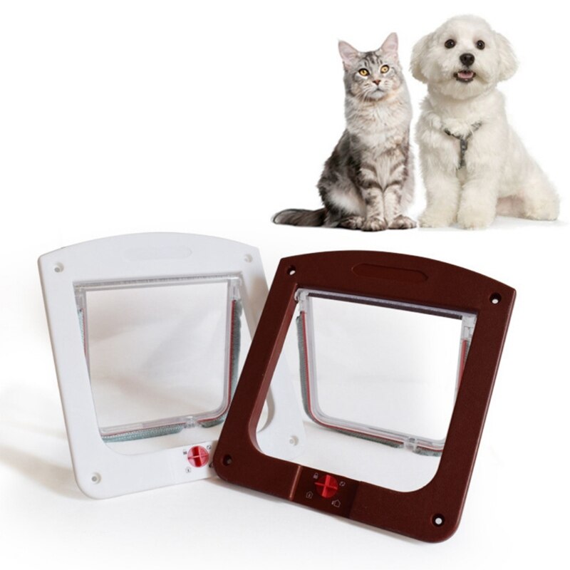 Pet Cat Puppy Dog Gates Door Lockable Safe Flap Door - foxberryparkproducts