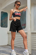 Load image into Gallery viewer, Buttoned Raw Hem Denim Shorts
