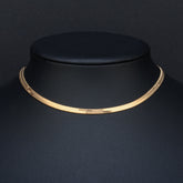 24K Gold Blade Snakebone Necklace - foxberryparkproducts