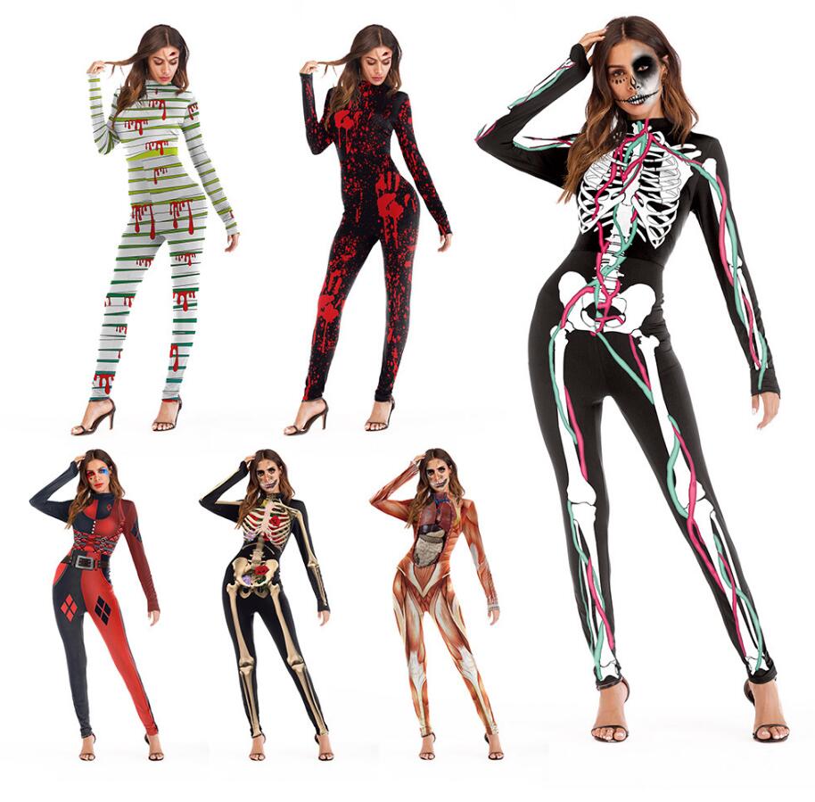 Halloween costume festival event party costume long sleeve jumpsuit - foxberryparkproducts