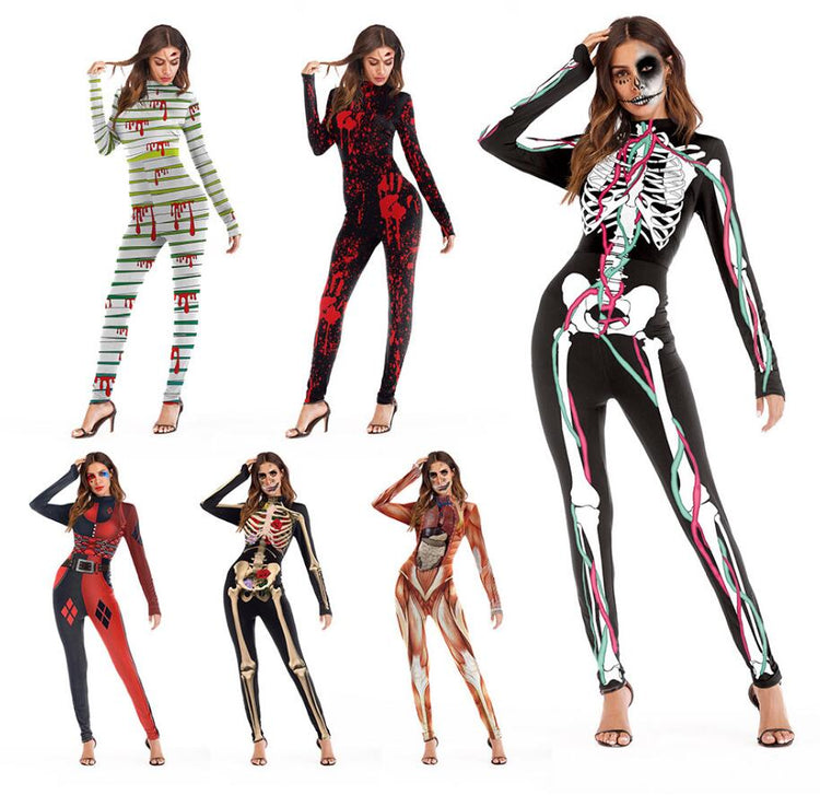 Halloween costume festival event party costume long sleeve jumpsuit - foxberryparkproducts