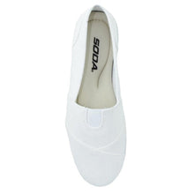 Load image into Gallery viewer, White Canvas Slip-On Shoes - foxberryparkproducts
