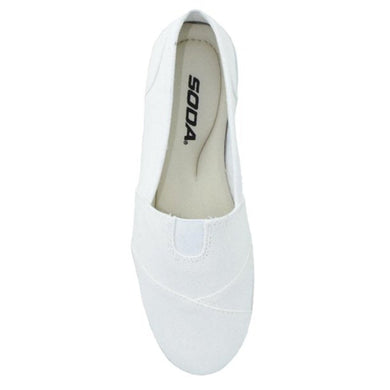 White Canvas Slip-On Shoes - foxberryparkproducts