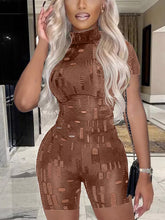 Load image into Gallery viewer, Cut Out Bodycon Jumpsuit Short Sleeve
