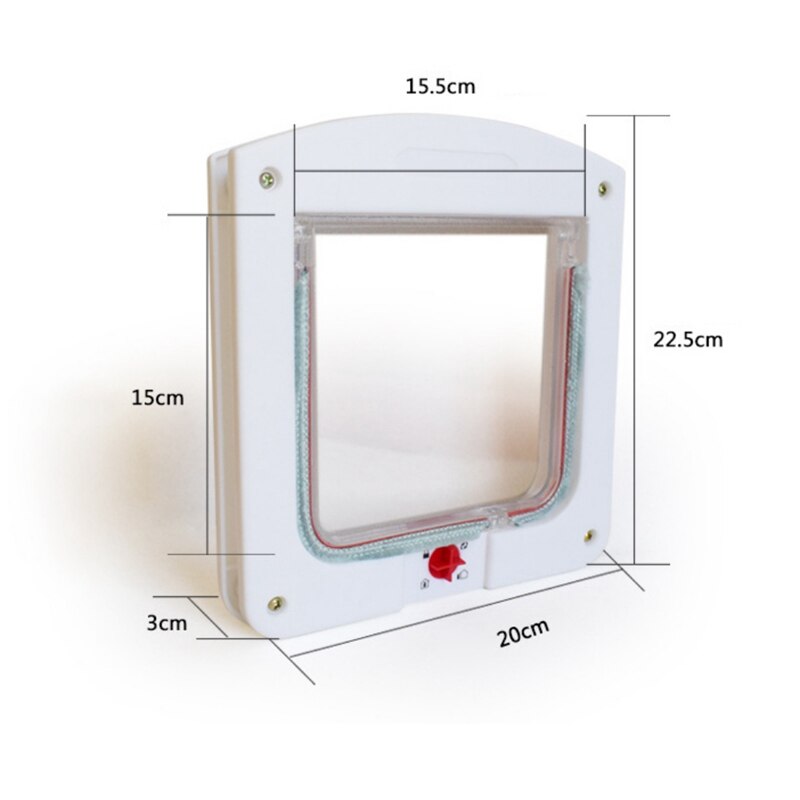 Pet Cat Puppy Dog Gates Door Lockable Safe Flap Door - foxberryparkproducts