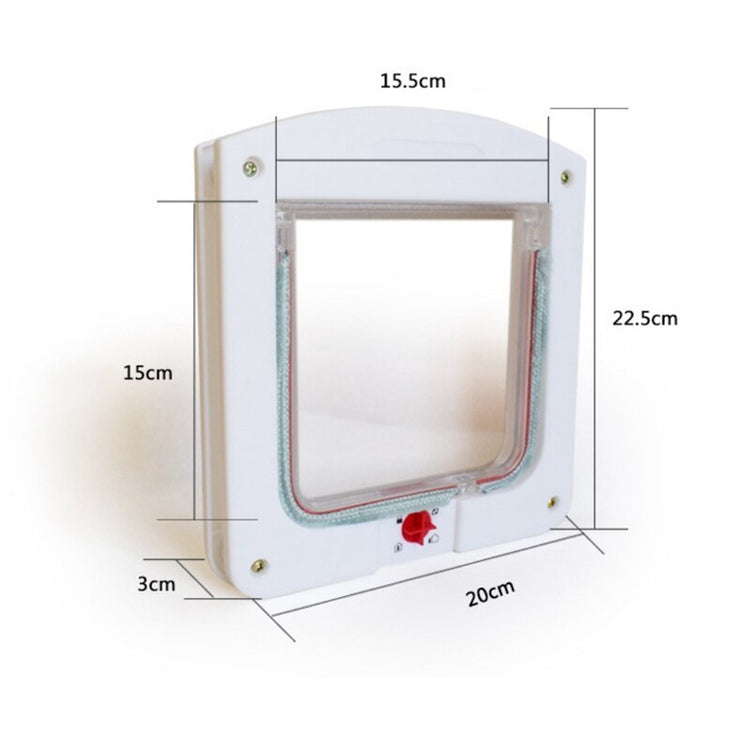 Pet Cat Puppy Dog Gates Door Lockable Safe Flap Door - foxberryparkproducts